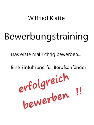 cover image of Bewerbungstraining für Berufsanfänger